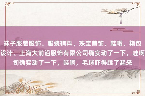 袜子服装服饰、服装辅料、珠宝首饰、鞋帽、箱包的批发、零售、服装设计、上海大前沿服饰有限公司确实动了一下，哇啊，毛球吓得跳了起来